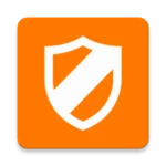 orange antivirus android application logo